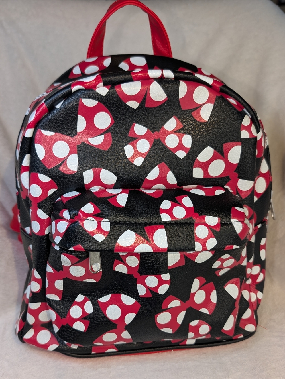 Disney Parks Minnie Red & White Bows Mini Backpack